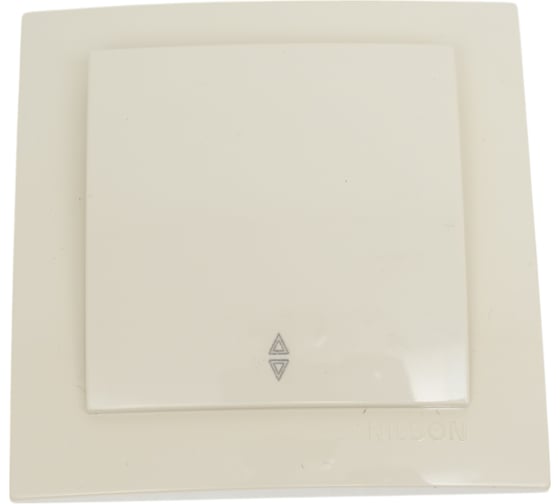 Изображение товара 1-клавишный проходной выключатель Nilson СУ, TOURAN-ALEGRA-THOR, кремовый 24121007