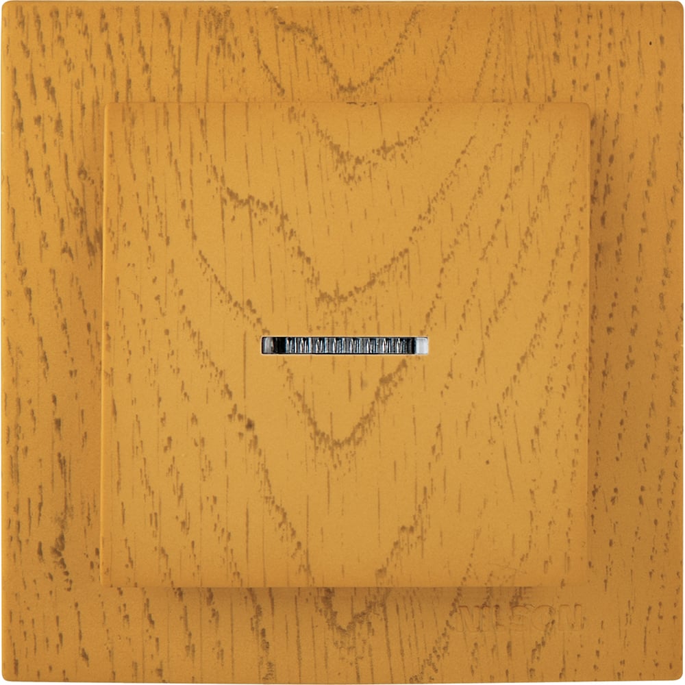 Изображение товара 1-клавишный выключатель Nilson TOURAN WOOD с подсветкой дуб