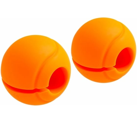 Изображение товара Комплект расширителей хвата Starfit BB-111, d=25 мм, сфера, оранжевый, 2 шт УТ-00016680