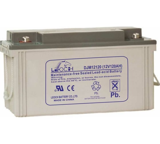 Изображение товара Аккумулятор для ИБП Leoch DJM12120 12В, 120 Ач УТ-00000580