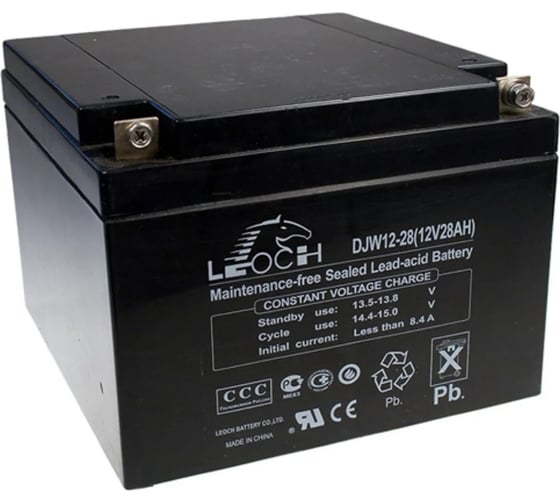 Изображение товара Аккумулятор для ИБП Leoch DJW12-28 12В, 28 Ач УТ-00000624