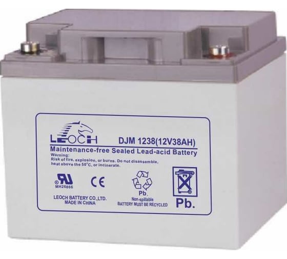 Изображение товара Аккумулятор для ИБП Leoch DJM1238 12В, 38 Ач УТ-00000566