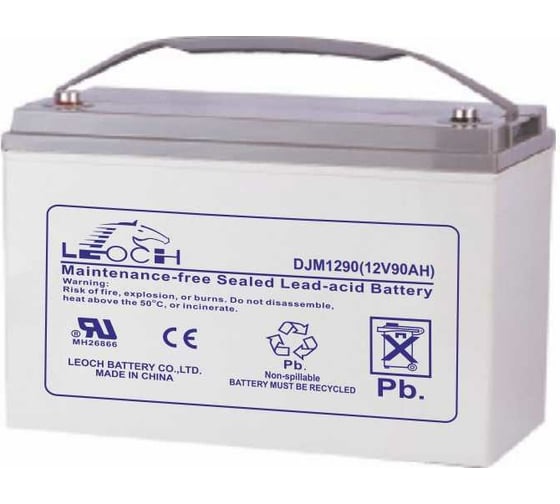 Изображение товара Аккумулятор для ИБП Leoch DJM1290H 12В, 90 Ач УТ-00000577