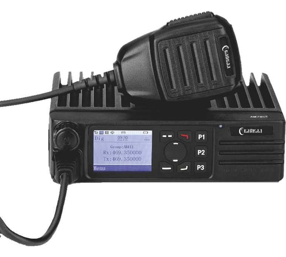 Изображение товара Базовая мобильная цифро-аналоговая радиостанция Байкал -100 ДМ АБ, 403-470 Мгц, 50 Вт 00029299