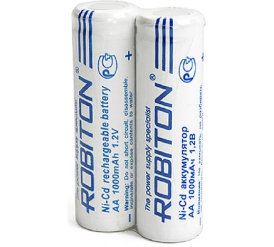 Изображение товара Аккумулятор Robiton 1000NCAA с плоским контактом 13224