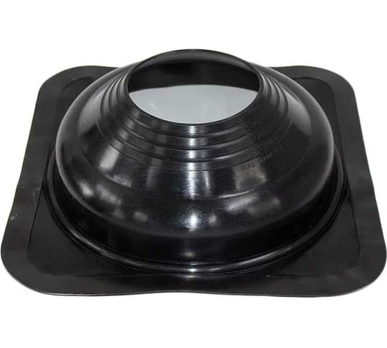 Изображение товара Кровельная прямая проходка Borge №7 (d=160-220, 365x365mm, RAL 9005 черный), силикон 01.238.04.04.01.000.9005