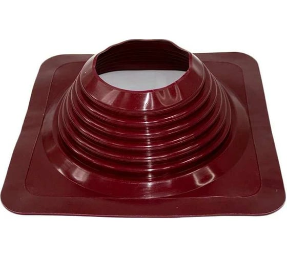 Изображение товара Кровельная прямая проходка Borge №8 (d=178-330, 425x425mm, RAL 3005 красный), силикон 01.239.04.04.01.000.3005