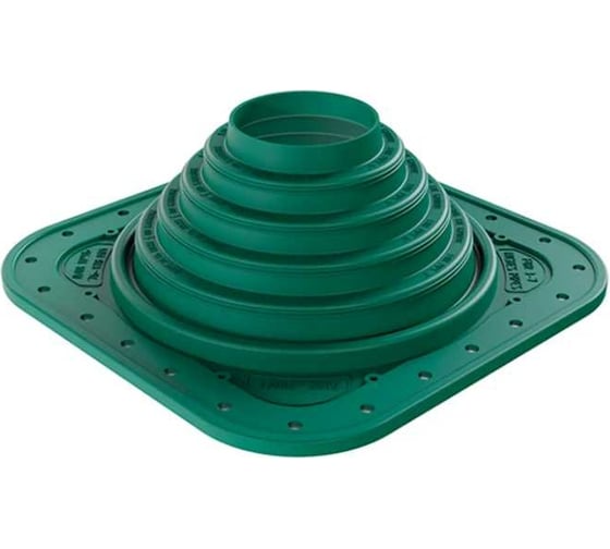 Изображение товара Кровельная прямая проходка Borge №4 D 76-178мм, фланец 273x273мм, зеленый 01.224.03.03.02.000.6005