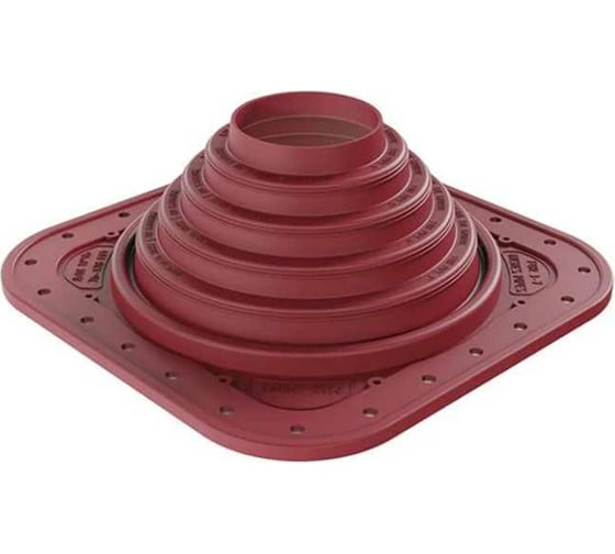 Изображение товара Кровельная прямая проходка Borge №4 D 76-178мм, фланец 273x273мм, красный 01.224.03.03.02.000.3005