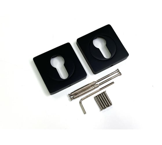 Изображение товара Декоративная накладка под цилиндр VETTORE ET 0601 MBP черный матовый 20178