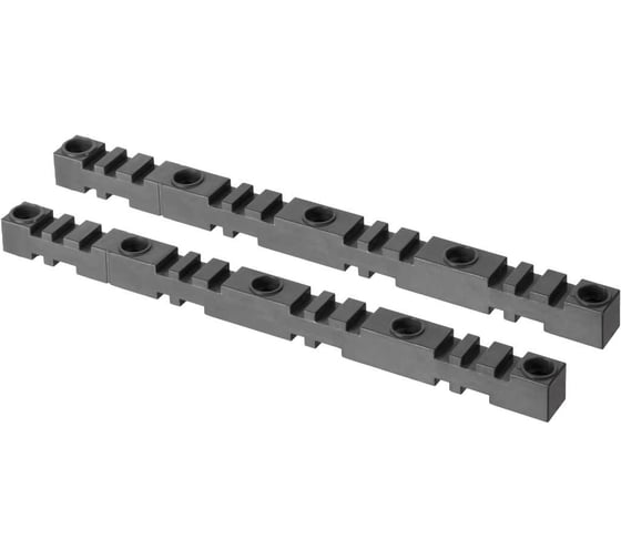 Изображение товара Шинный плоский изолятор TDM ELECTRIC ишп 4п для шин 10 и 10/20 мм, длина 458 мм межшинное расстояние 115 мм SQ0807-0025