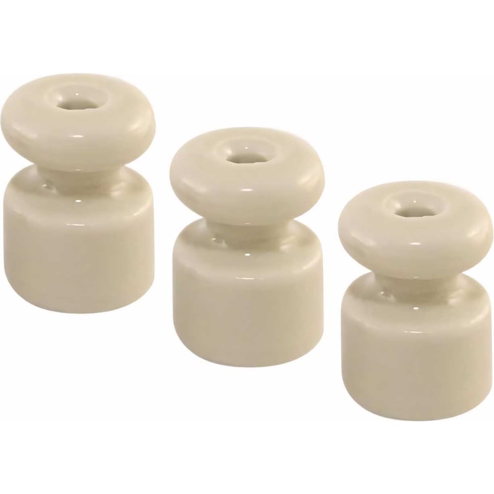 Изображение товара Керамический изолятор TDM для ретро провода "эко" сосна 10 шт SQ2802-0015