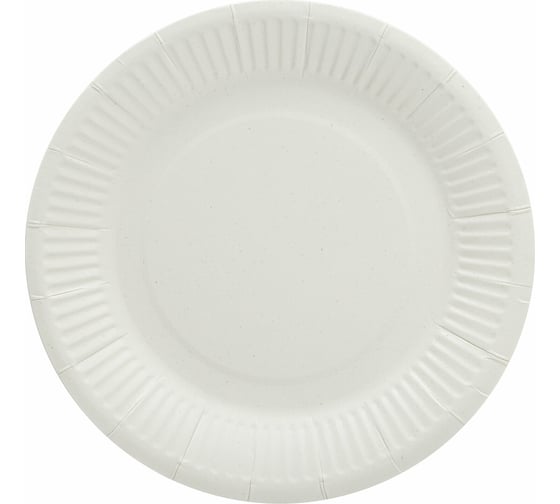 Изображение товара Одноразовая бумажная тарелка LAIMA Стандарт жиростойкая, ламинированная, 180 мм, 100 шт. 608085