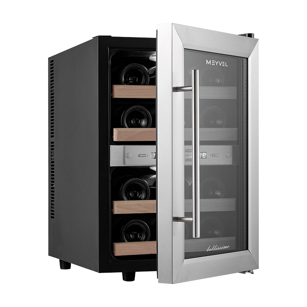 Изображение товара Винный шкаф MEYVEL MV12-SF2 (easy) 12 бутылок с термоэлектрическим охлаждением Изображение товара Винный шкаф MEYVEL MV12-SF2 (easy) 12 бутылок с термоэлектрическим охлаждением