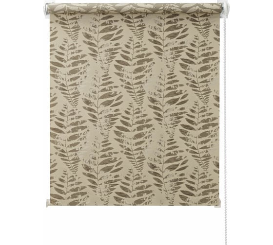 Изображение товара Миниролло ПраймДекор "Папоротник", бежевый, 115x170 44115144