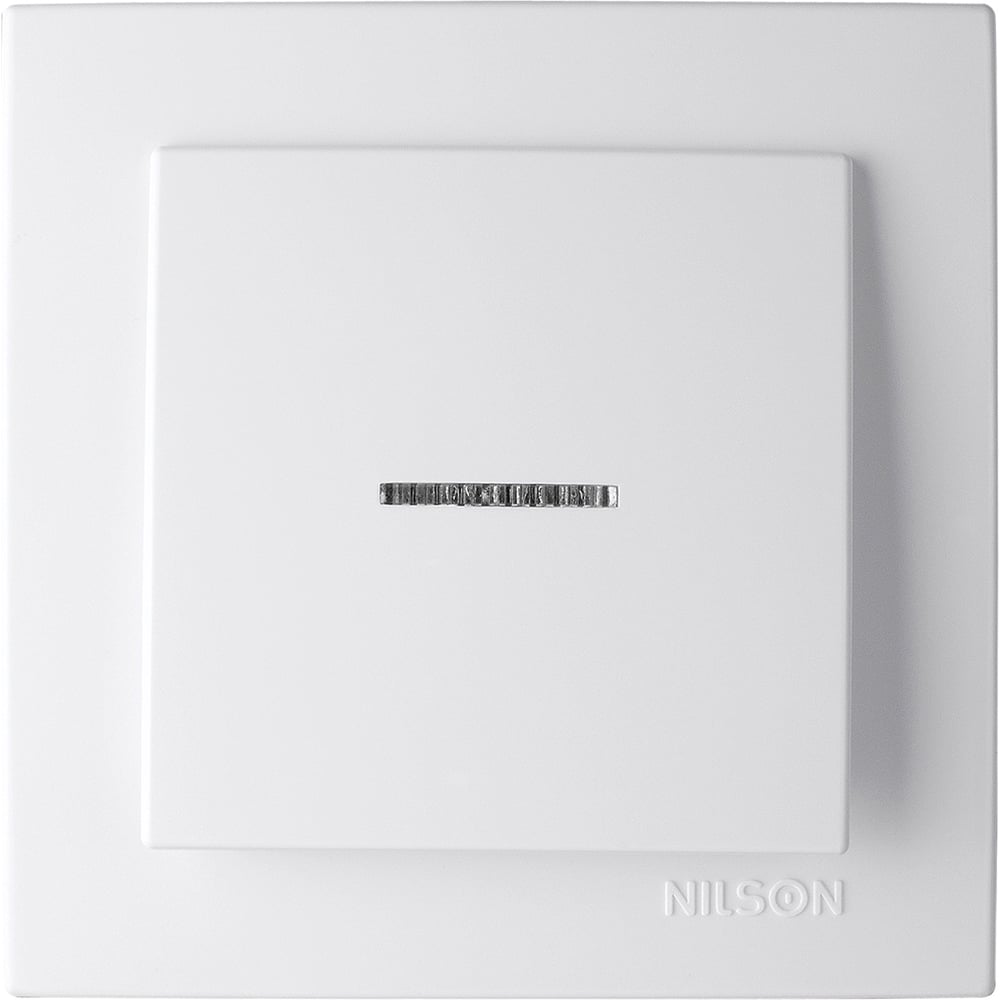 Одноклавишный выключатель Nilson механизм розетки nilson usb touran alegra thor белый 24110481