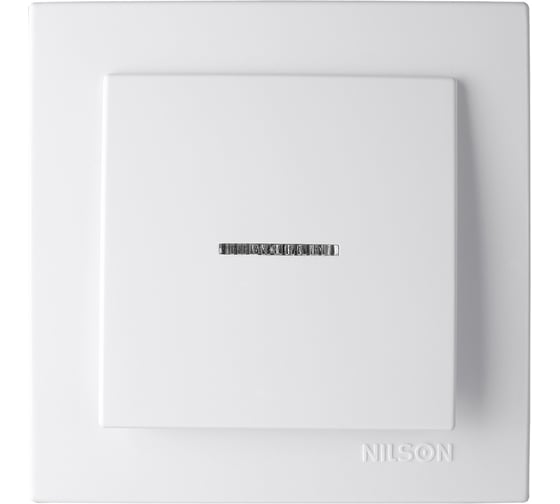 Изображение товара 1-клавишный выключатель Nilson СУ с подсветкой, TOURAN-ALEGRA-THOR, белый 24111002