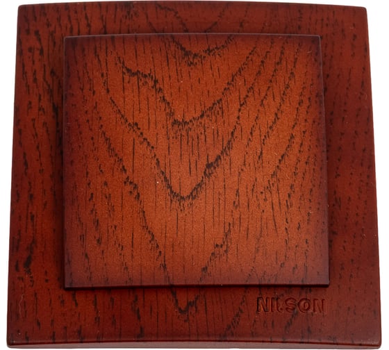 Изображение товара 1-клавишный выключатель Nilson СУ, TOURAN WOOD, черешня 24261001