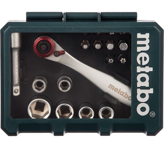 Изображение товара Набор бит и головок 26 предметов Metabo 626701000