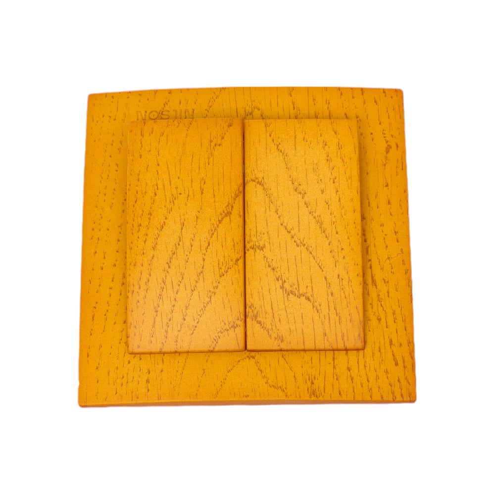 Изображение товара 2-клавишный выключатель Nilson TOURAN WOOD дуб, стильный и надежный