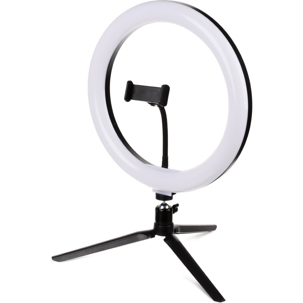 Изображение товара Лампа кольцевая светодиодная 30 см, 16 Вт, 2700-6400 К+RGB TDM ELECTRIC, штатив настольный, диммер, ПДУ, USB SQ0373-0303