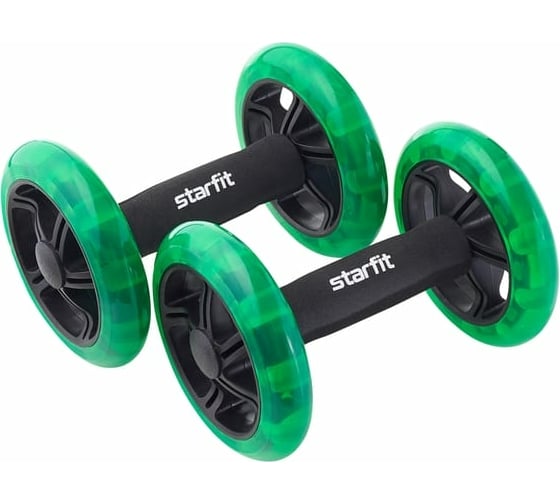 Изображение товара Раздельные ролики для пресса RL-107 черный/ярко-зеленый УТ-00019236