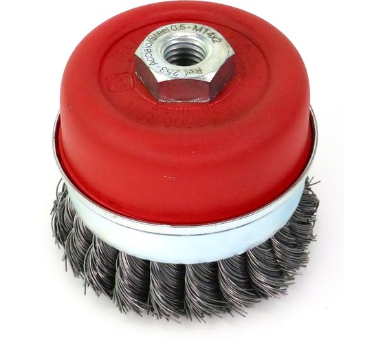 Изображение товара Щетка чашечная жгутовая с кольцом для УШМ 85 мм, M14, проволока сталь 0.50 мм SIT 0253