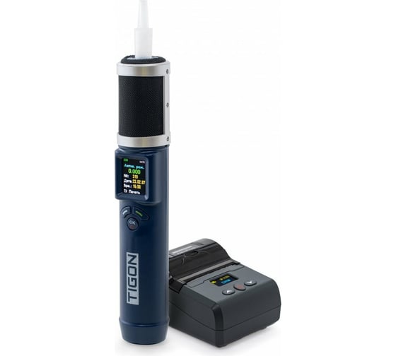 Изображение товара Анализатор паров этанола в выдыхаемом воздухе, TIGON вариант исполнения М-3003 (в комплекте с принтером) Тигон М-3003 П