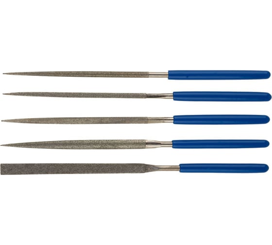 Изображение товара Набор надфилей с алмазным напылением 5 предметов ЗУБР 33386-140-H5