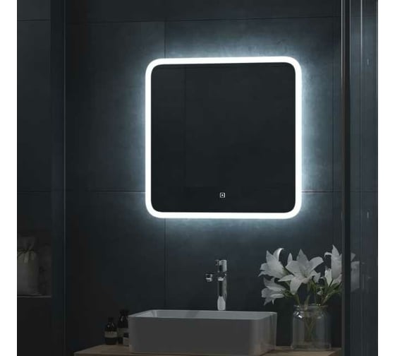 Изображение товара Зеркало CONTINENT "Bruno Led" 600x600 с сенсором ЗЛП2164