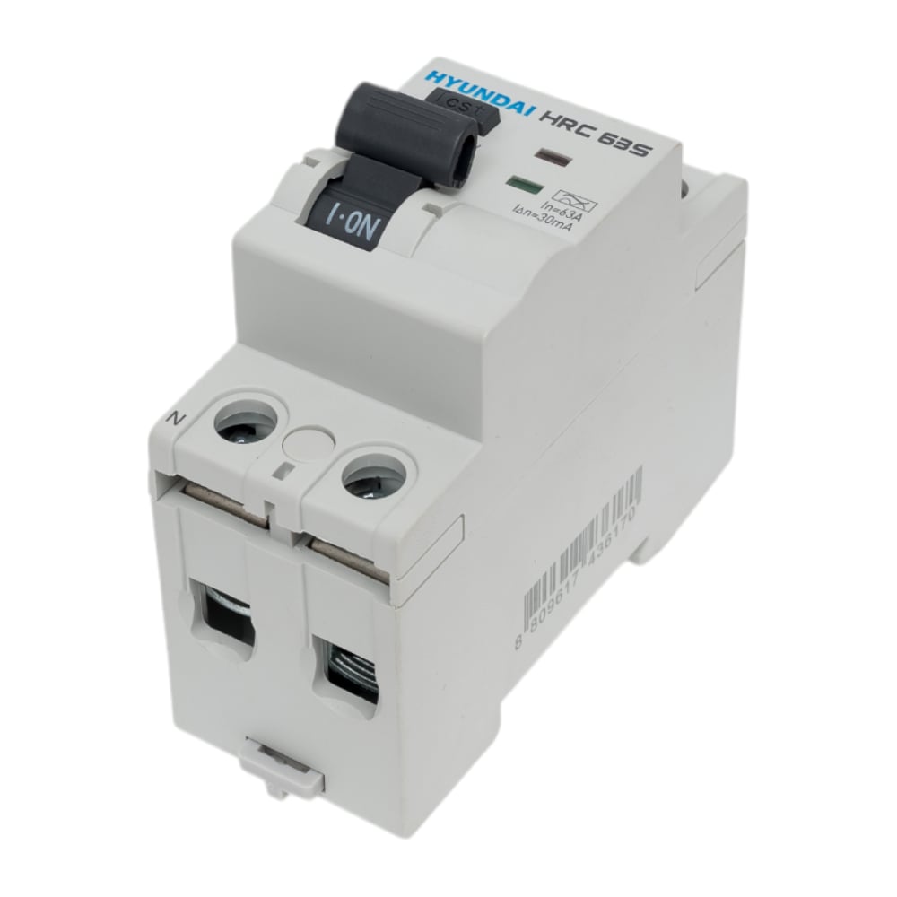 Изображение товара Устройство защитного отключения Hyundai HRC63S 2PG4S0000C 63А 30мА модульное IP20