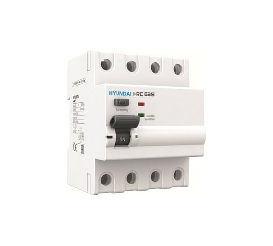 Изображение товара Устройство защитного отключения Hyundai HRC63S 4PG4S0000C 00063F 4п, 63A, 30mA 13.05.000053
