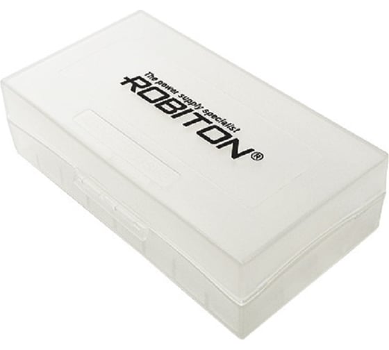 Изображение товара Футляр для элементов питания Robiton B2 футляр на 2 аккумулятора 18650/4 16340 PK1 12685