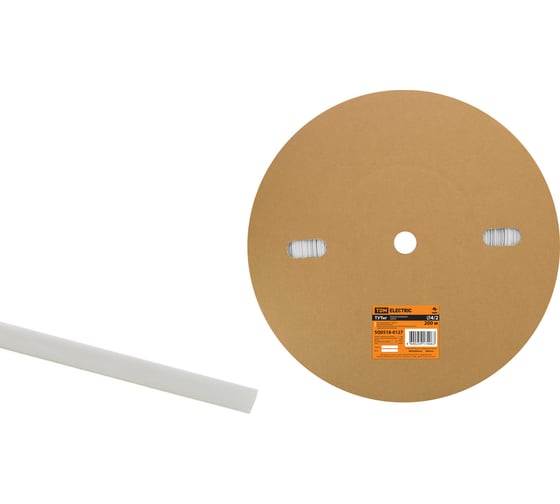 Изображение товара Термоусаживаемая трубка TDM ELECTRIC тутнг 4/2 белая (200 м/ролл) SQ0518-0127