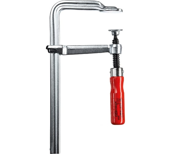 Изображение товара Струбцина BESSEY classiX цельнометаллическая 300/140, усилие 5 кН, c деревянной рукояткой BE-GS30