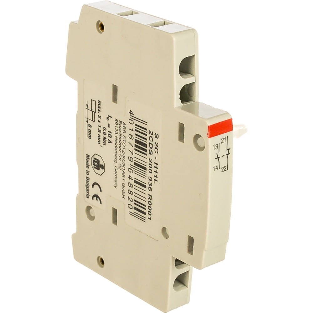 Изображение товара Вспомогательный контакт 1Н3+1Н0 ABB S2C-H11L 2CDS200936R0001