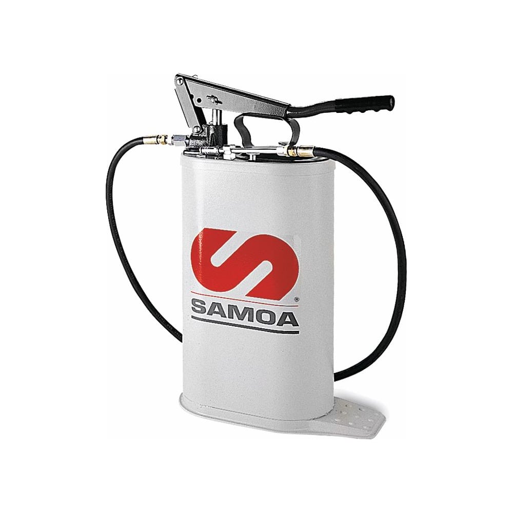 фото Насос с овальной емкостью для консистентной смазки объемом 16 л с регулируемым давлением samoa bmp-16 multi-pressure bucket p 150000
