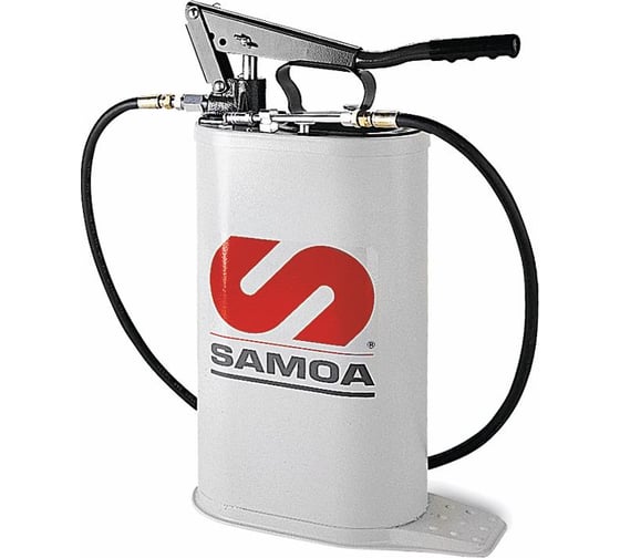 Изображение товара Насос с овальной емкостью для консистентной смазки объемом 16 л с регулируемым давлением Samoa BMP-16 MULTI-PRESSURE BUCKET P 150000