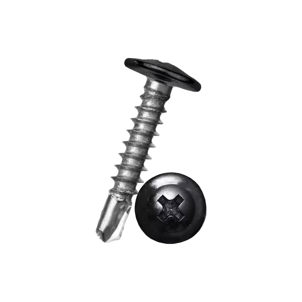 Изображение товара Саморез c пресс-шайбой HARDWEX HWX2-T-P5 4.2x13 мм черный 1000 шт