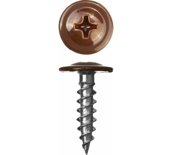 Изображение товара Саморез c пресс-шайбой HARDWEX ТМ HWX1-SP-4.2x19 мм, RAL 8004, 1000 шт. 2500000002038