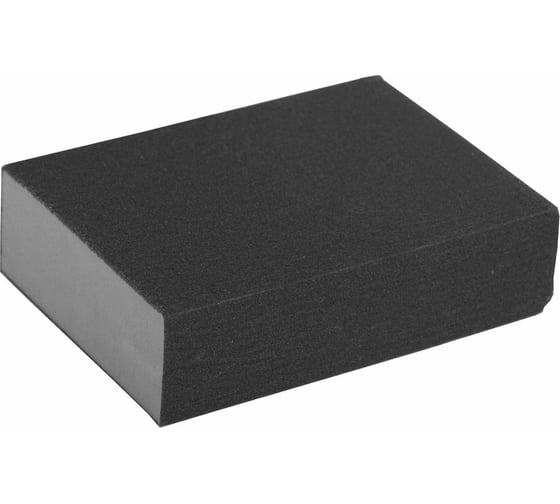 Изображение товара Губка шлифовальная «МАСТЕР» четырехсторонняя (100х68х26 мм; Р120; SiC) Зубр 35612-120