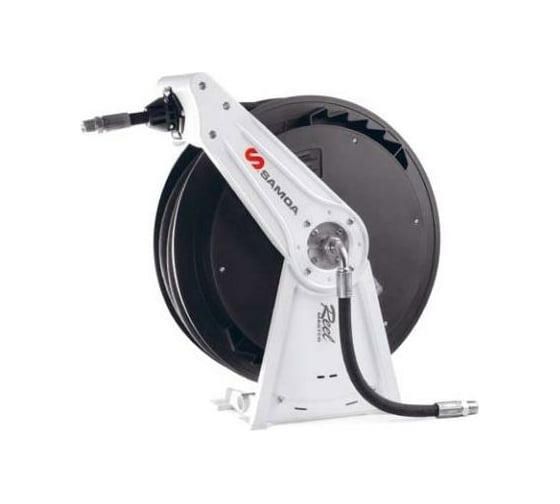 Изображение товара Катушка с одной алюминиевой опорой 10 м х 1/2, масло, антифриз, воздух, вода Samoa SINGLE ARM OIL REEL EMO-10 506202