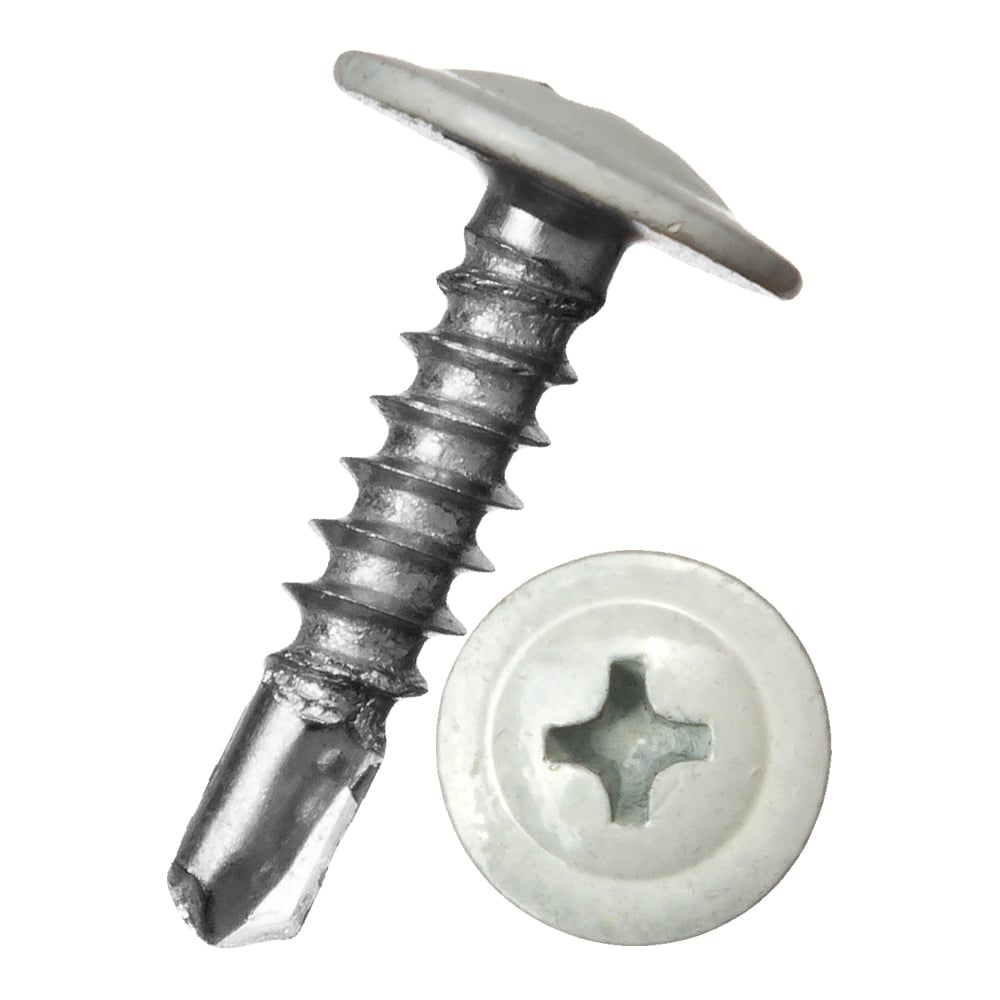 Изображение товара Саморез c пресс-шайбой HARDWEX ТМ HWX2-T-P5-4.2x13 мм, RAL 9016, 1000 шт. 3000000000397