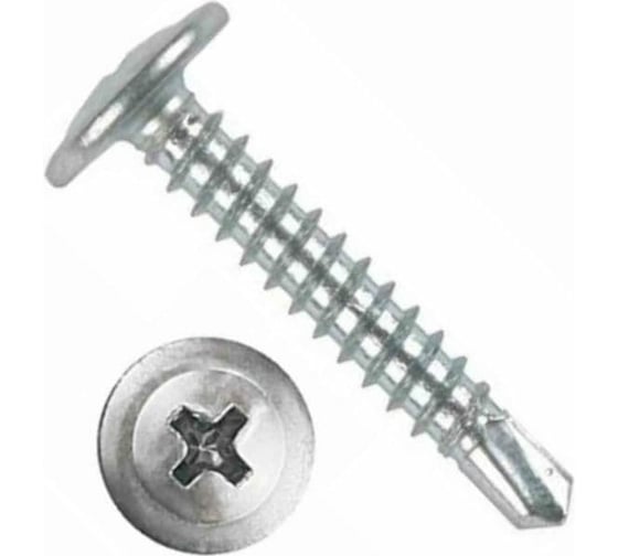 Изображение товара Саморез c пресс-шайбой HARDWEX ТМ HWX2-T-P5-4.2x32 мм, цинк, 500 шт. 2500000023859