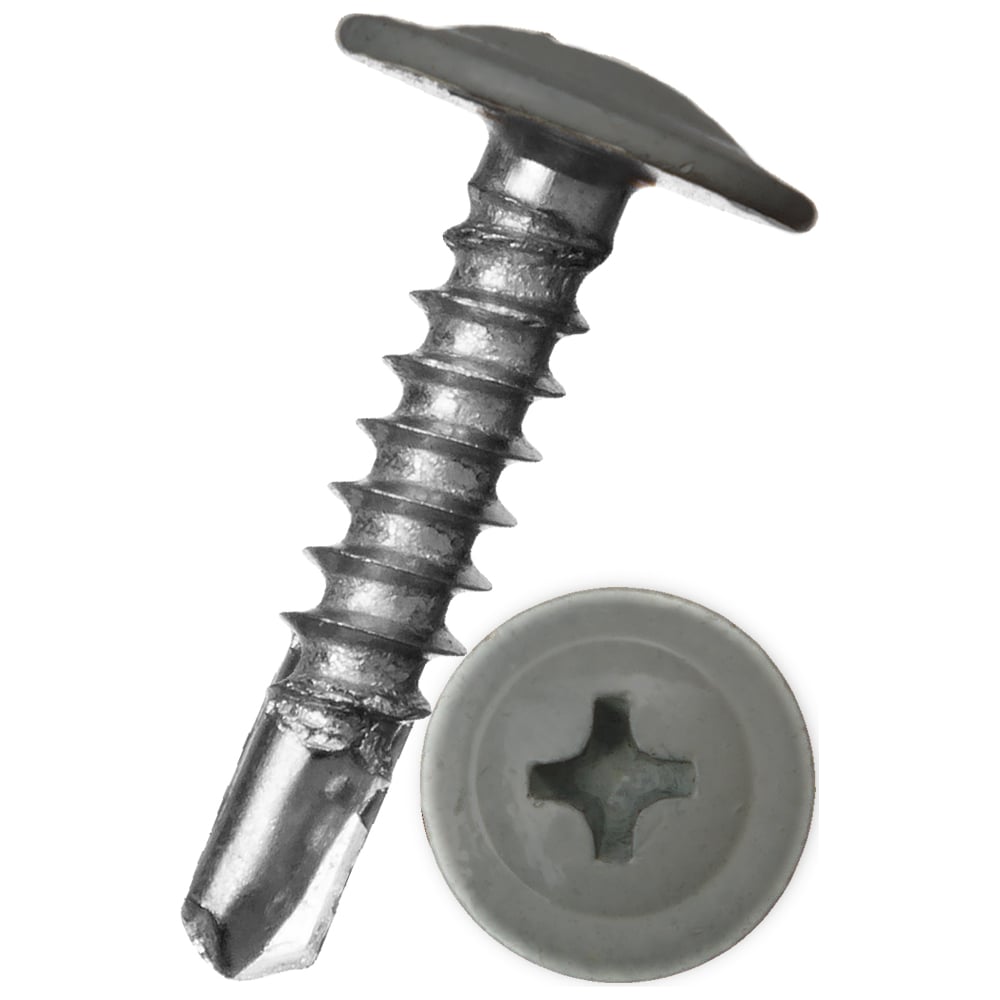 Изображение товара Саморез c пресс-шайбой HARDWEX HWX2-T-P5 4.2x32 мм RAL 7024 500 шт