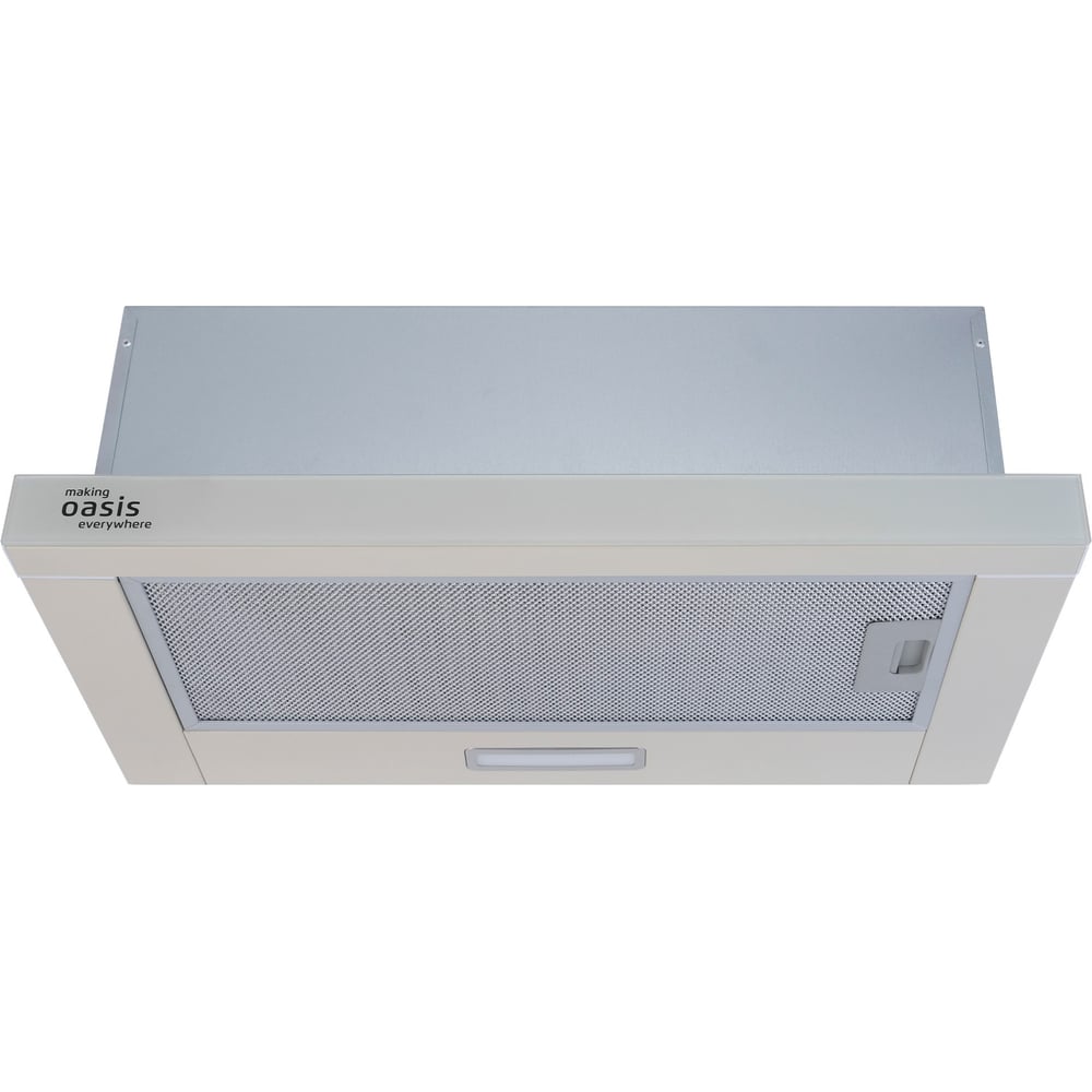 Изображение товара Телескопическая кухонная вытяжка OASIS UV-60IG нержавеющая сталь бежевый