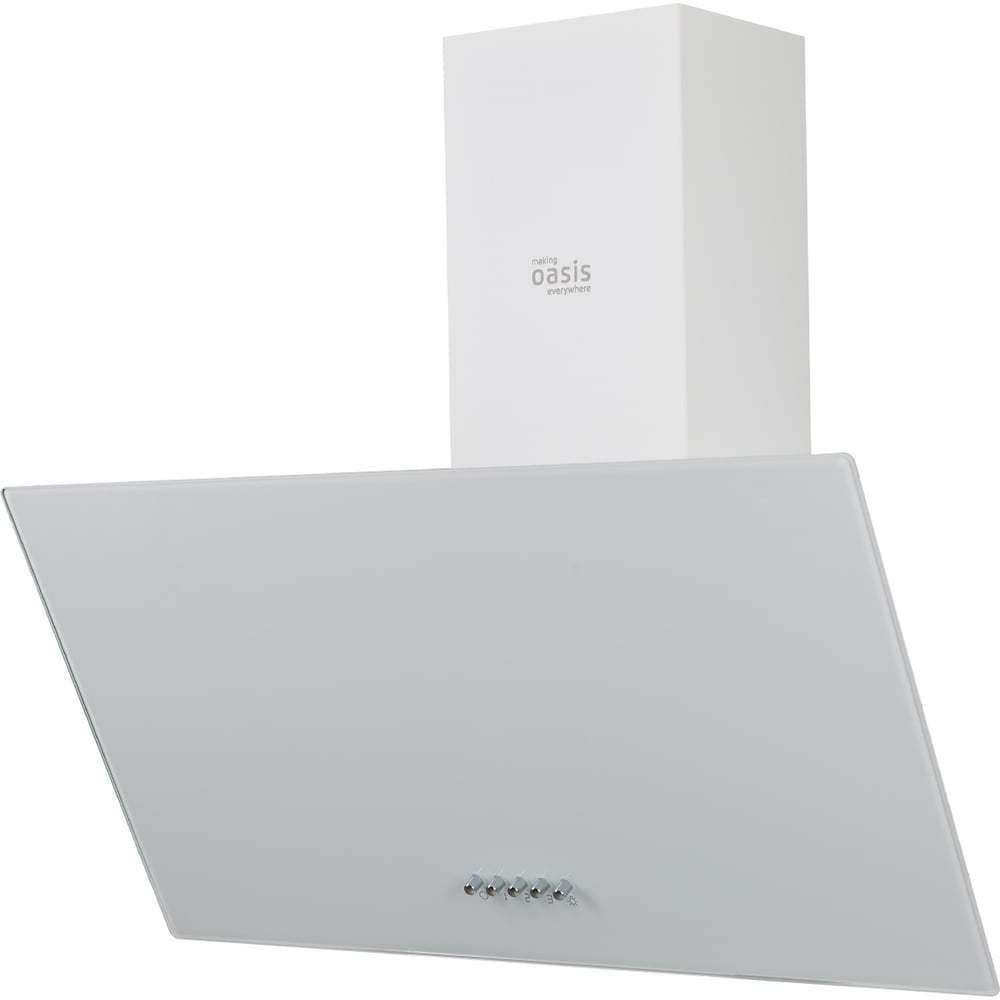 Изображение товара Кухонная вытяжка OASIS NP-60W наклонная белая 600 м³/ч