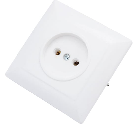Изображение товара Розетка ООО Ливны-Электро РС 10-008 , белая РСф 824
