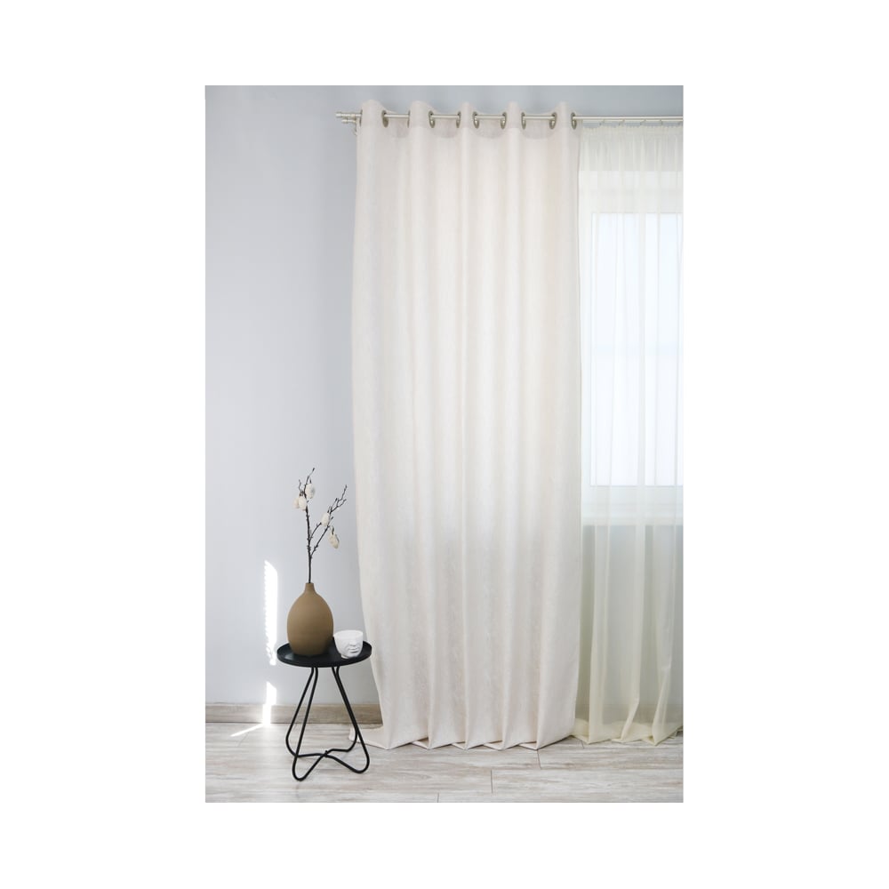 Изображение товара Штора на люверсах Kauffort Сабина 160x270 см кремовая