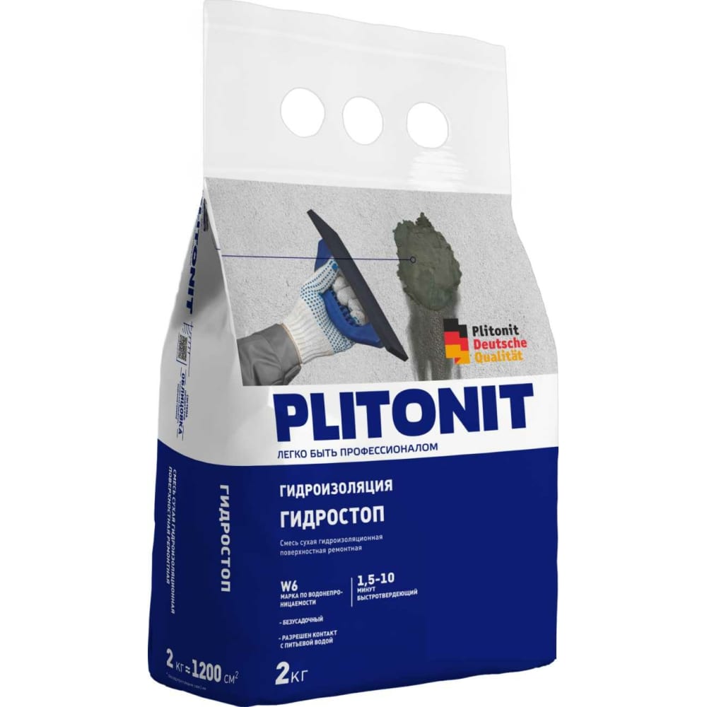 Смесь для ликвидации протечек PLITONIT портландцемент цементум м500 цем ii а и 42 5 н 40 кг
